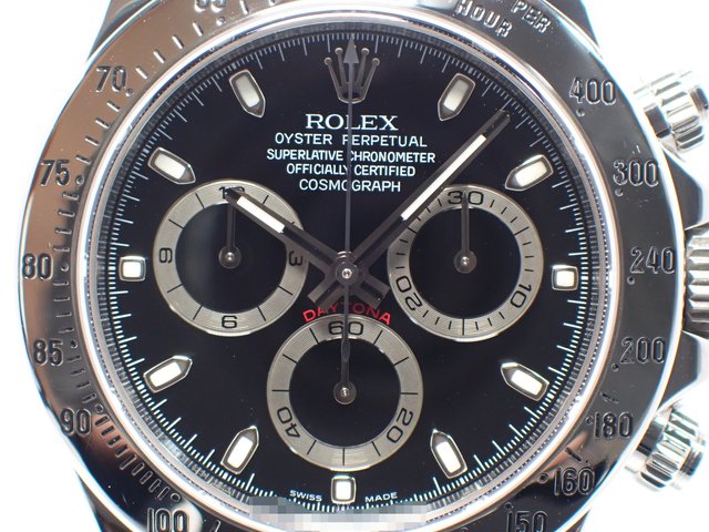 ロレックス デイトナ ステンレス ブラック 116520 Z番 '07年 - 腕時計 
