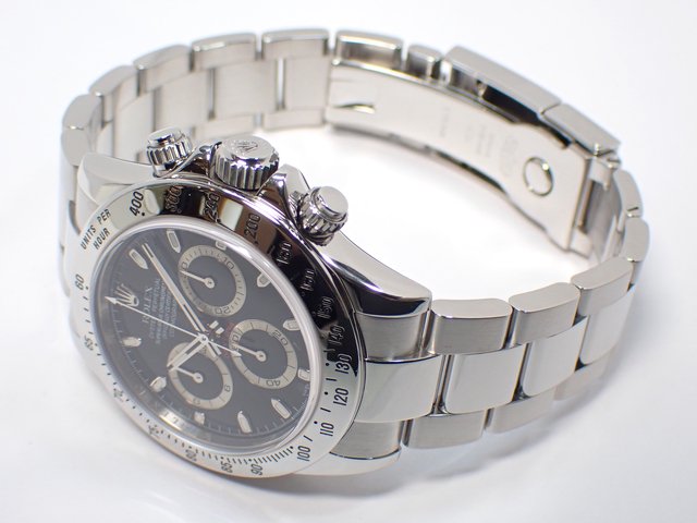 ロレックス デイトナ ステンレス ブラック 116520 Z番 '07年 - 腕時計 