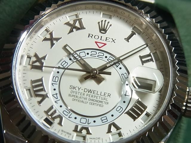 ロレックス スカイドゥエラー 18KWG アイボリー Ref. 326939 日