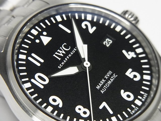 IWC パイロットウォッチ・マーク18 ブラック ブレス IW327011 - 腕時計 