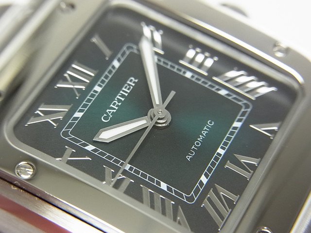 カルティエ サントス ドゥ カルティエ MM グリーン WSSA0061 - 腕時計 