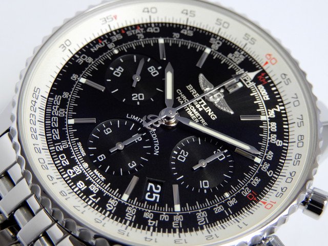 ブライトリング ナビタイマー01 ブラックブラック AB01211Y/BE65 腕時計 日本400本限定 黒文字盤