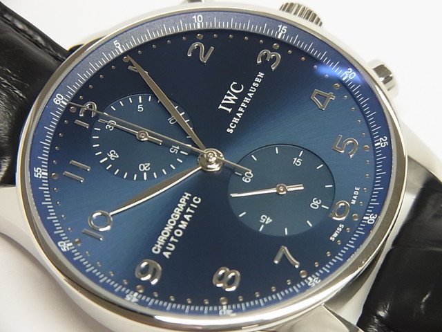 IWC ポルトギーゼ・クロノグラフ ブルー IW371491 正規品 - 腕時計専門店THE-TICKEN(ティッケン) オンラインショップ