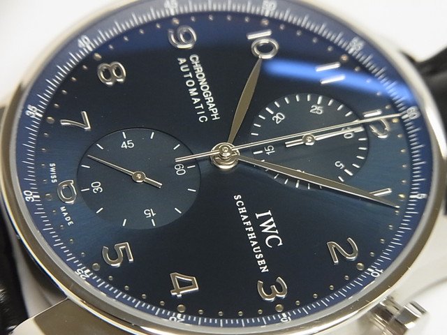 IWC ポルトギーゼ・クロノグラフ ブルー IW371491 正規品 - 腕時計専門店THE-TICKEN(ティッケン) オンラインショップ