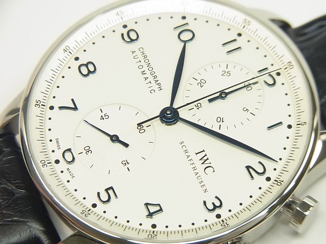 IWC ポルトギーゼ・クロノグラフ シルバー×ブルーハンド IW371417 正規品 - 腕時計専門店THE-TICKEN(ティッケン)  オンラインショップ