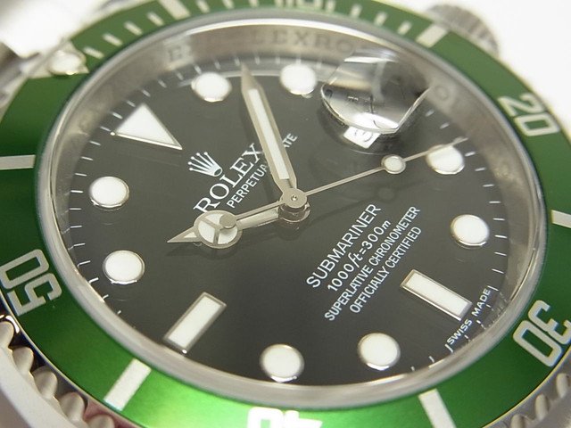 ロレックス　サブマリーナ・デイト　グリーンベゼル　16610LV　V番 - 腕時計専門店THE-TICKEN(ティッケン) オンラインショップ