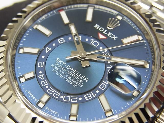 ロレックス スカイドゥエラー ブルー ジュビリーブレス Ref