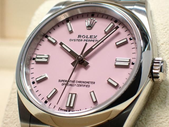 ロレックス ROLEX オイスターパーペチュアル ピンク　レディース　腕時計 ロレックス オイスターパーペチュアル36 キャンディーピンク