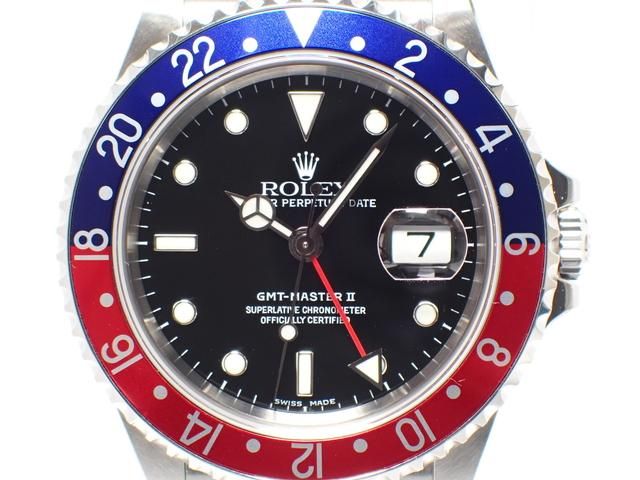 ロレックス GMTマスターII 赤青ベゼル 16710 F番 - 腕時計専門店THE