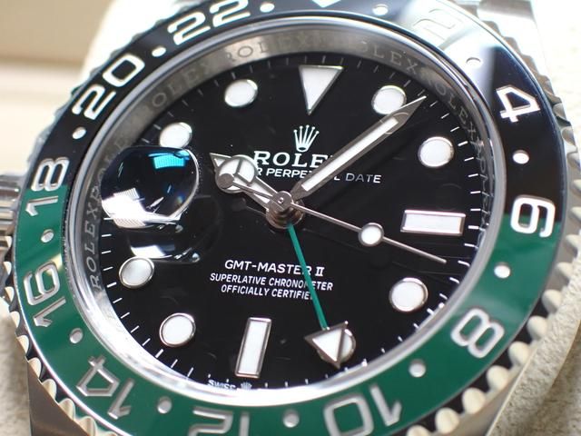 ロレックス GMTマスターII レフティー グリーン/ブラックベゼル