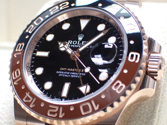 ロレックス　GMTマスターⅡ　ブラック/ブラウン　18KPG　126715CHNR - 腕時計専門店THE-TICKEN(ティッケン)  オンラインショップ