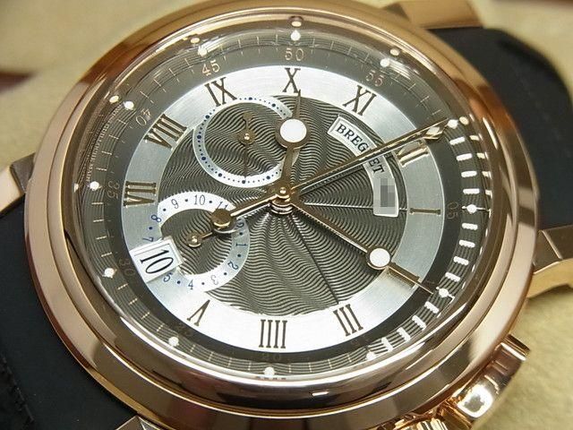 ブレゲ マリーンII・クロノグラフ 18KRG グレー文字盤 5827BR