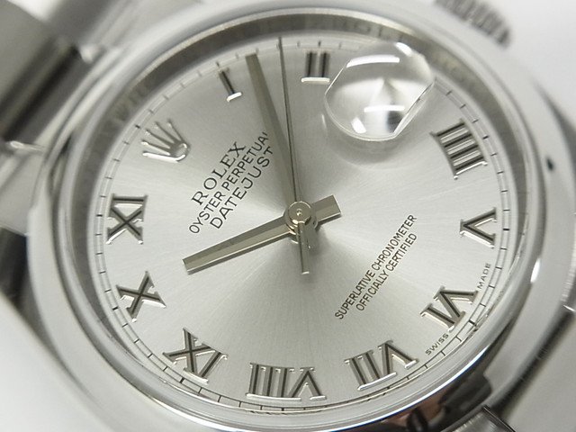 ロレックス デイトジャスト36 グレーローマ Ref.116200 - 腕時計専門店 ...