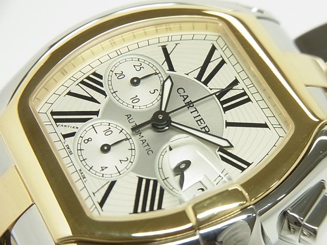 カルティエ　ロードスター・クロノグラフ XL　SS×YGコンビ　W62027Z1 - 腕時計専門店THE-TICKEN(ティッケン) オンラインショップ