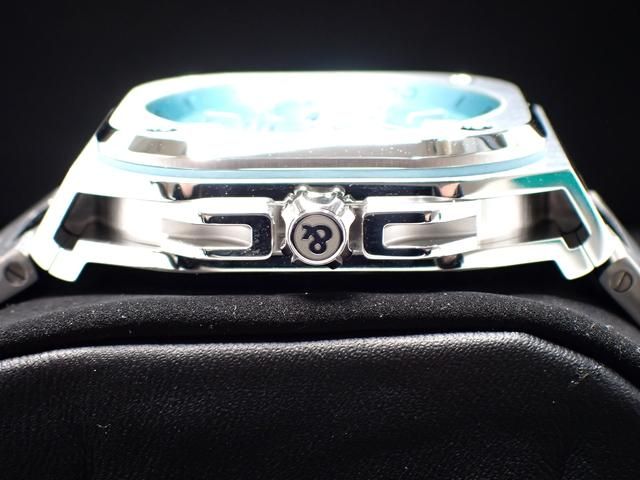 ベル&ロス BR-X5 ICE BLUE STEEL ラバーベルト仕様 ブレスレット付き