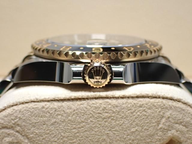 ロレックス GMTマスターII SS×YG グレー/ブラックベゼル 126713GRNR