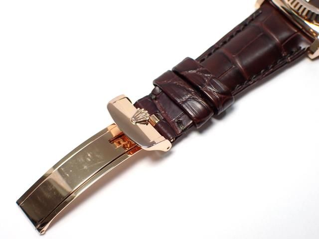 ロレックス デイデイト 36MM 18KPG×レザー チョコレート文字盤