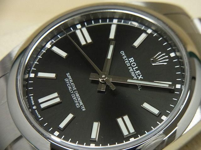 【 ディスコン文字盤　純正品ロレックス　オイパペ41ｍｍ　黒文字盤 +針 】 ROLEX OYSTER PERPETUAL（ロレックス オイスターパーペチュアル