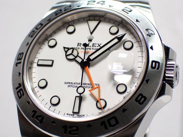 ロレックス エクスプローラーII 216570 ホワイト '20年購入 - 腕時計 