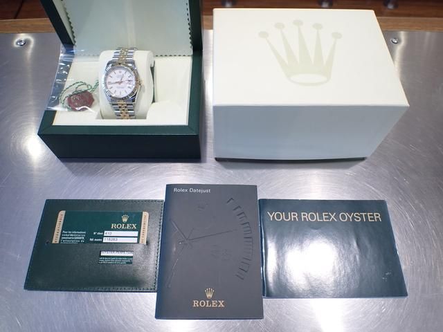 ロレックス ターノグラフ YGコンビ ホワイト ジュビリーブレス