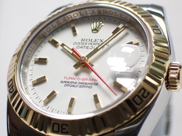 ロレックス ターノグラフ YGコンビ ホワイト ジュビリーブレス