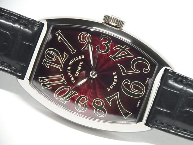 フランク ミュラー トノウ・カーベックス サンセット 18KWG ボルドー 5850SCSUN - 腕時計専門店THE-TICKEN(ティッケン)  オンラインショップ