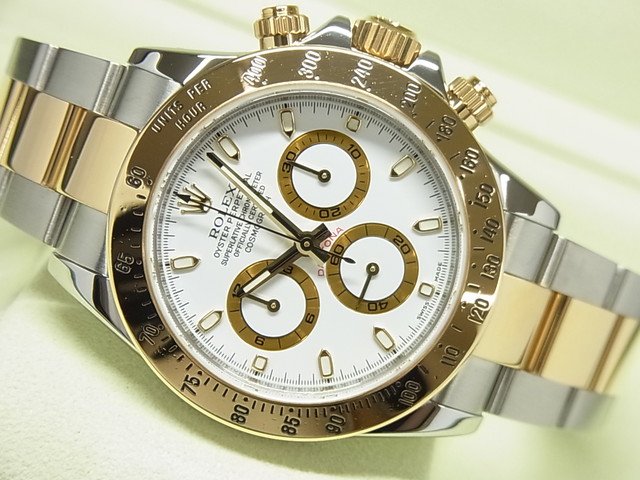 ロレックス　デイトナ　SS×18KYG　ホワイト文字盤　116523　Z番 - 腕時計専門店THE-TICKEN(ティッケン) オンラインショップ