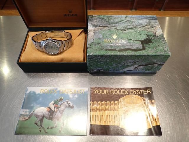 ロレックス デイトジャスト シルバー・バー 16200 A番 - 腕時計