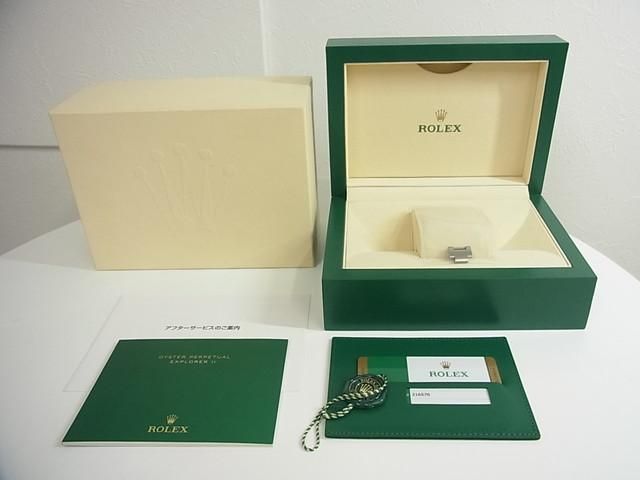 ロレックス エクスプローラーII ブラック文字盤 216570 '18年購入正規