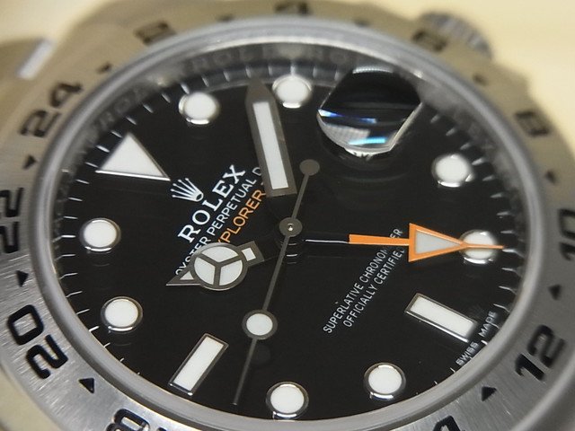 ロレックス　エクスプローラーII　ブラック文字盤　216570　'18年購入正規品 - 腕時計専門店THE-TICKEN(ティッケン)  オンラインショップ