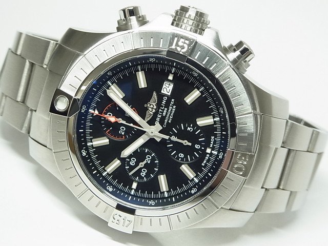 ブライトリング　スーパーアベンジャー・クロノグラフ 48　ブラック　A13375　正規品 - 腕時計専門店THE-TICKEN(ティッケン)  オンラインショップ