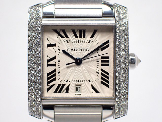 カルティエ タンクフランセーズ LM ベゼルダイヤ WE1003S3 MOH済 - 腕時計専門店THE-TICKEN(ティッケン) オンラインショップ