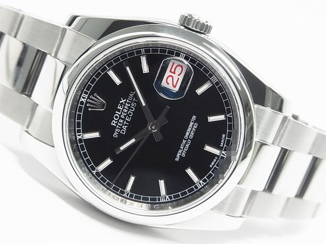 ロレックス　デイトジャスト　36MM　ブラック文字盤　116200　G番正規品 - 腕時計専門店THE-TICKEN(ティッケン) オンラインショップ