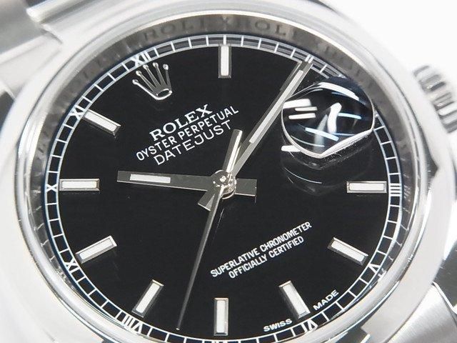 ロレックス デイトジャスト 36MM ブラック文字盤 116200 G番正規