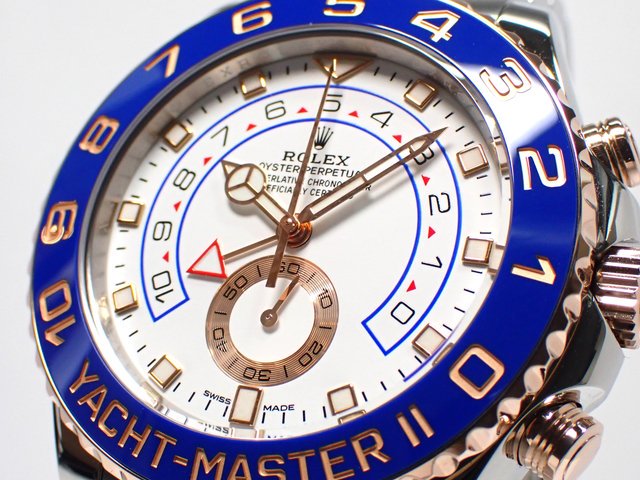 ロレックス　ヨットマスターII　SS×エバーRGコンビ　ベンツ針　116681　'20年 - 腕時計専門店THE-TICKEN(ティッケン)  オンラインショップ