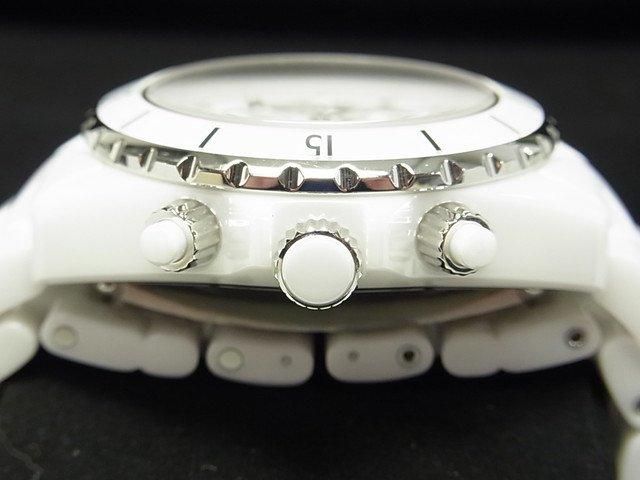 シャネル J12・クロノグラフ 41MM ホワイト 9Pダイヤ H2009 正規