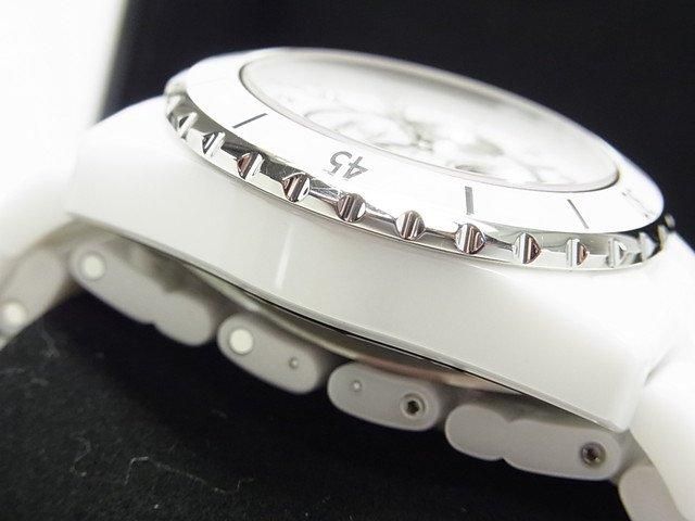 シャネル J12・クロノグラフ 41MM ホワイト 9Pダイヤ H2009 正規