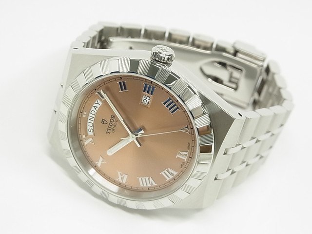 チューダー ロイヤル・デイトデイ 41MM サーモンピンク 28600 - 腕時計専門店THE-TICKEN(ティッケン) オンラインショップ