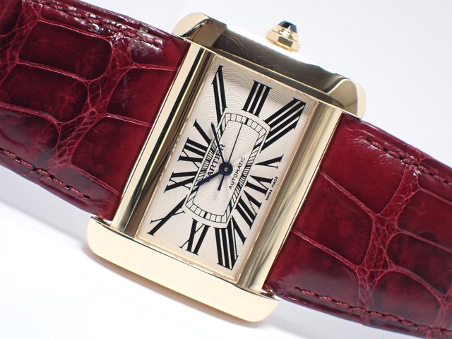 カルティエ タンク・ディヴァン AT LM W6300856 18KYG 正規品 - 腕時計 