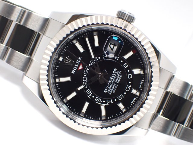 ロレックス　スカイドゥエラー　WGベゼル　326934　ブラック　オイスターブレス　’18年 - 腕時計専門店THE-TICKEN(ティッケン)  オンラインショップ