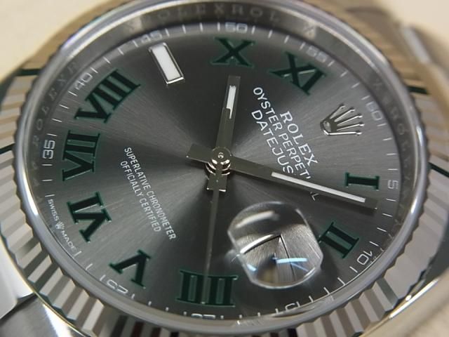 ロレックス デイトジャスト 36 スレートローマン オイスター