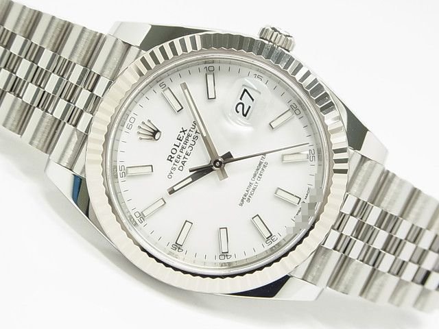 ロレックス　デイトジャスト 41　ホワイト文字盤　ジュビリー　126334 - 腕時計専門店THE-TICKEN(ティッケン) オンラインショップ