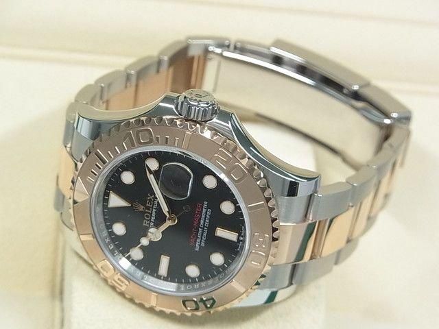 ロレックス ヨットマスター 40 SS×18KエバーRG ブラック文字盤