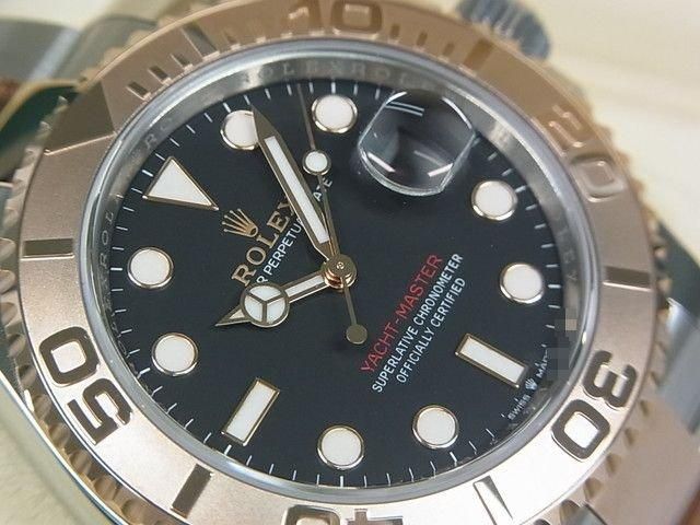 ロレックス ヨットマスター 40 SS×18KエバーRG ブラック文字盤