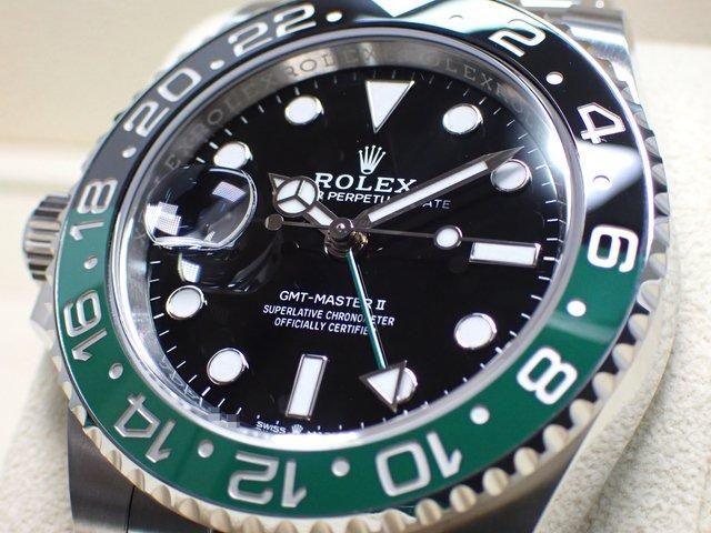 ロレックス GMTマスターII レフティー グリーン/ブラックベゼル