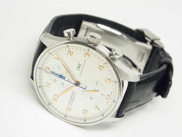 IWC ポルトギーゼ・クロノグラフ シルバー文字盤 IW371445 正規品 ...