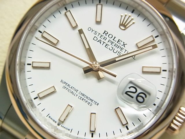 ロレックス　デイトジャスト 36　SS×エバーRGコンビ　ホワイト文字盤　126201 - 腕時計専門店THE-TICKEN(ティッケン)  オンラインショップ