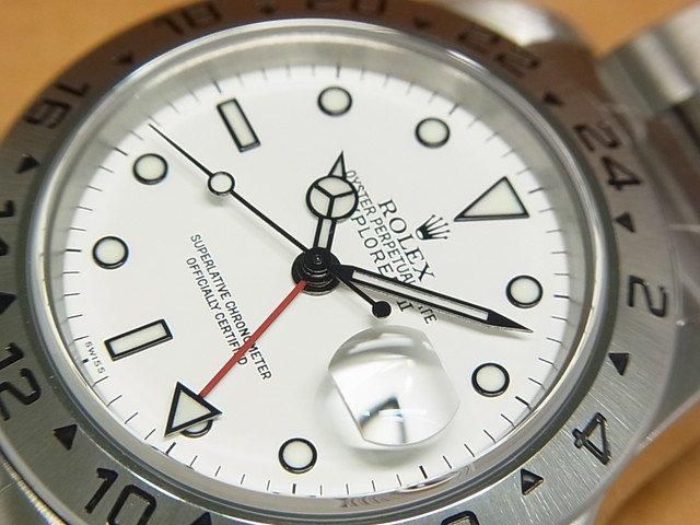 ロレックス エクスプローラーII ホワイト文字盤 16570 A番