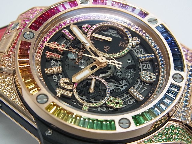ウブロ　ビッグ・バン ウニコ キングゴールド レインボー　45MM　メーカーOH済み - 腕時計専門店THE-TICKEN(ティッケン)  オンラインショップ
