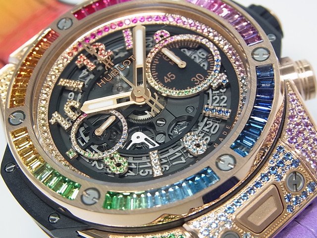 ウブロ　ビッグ・バン ウニコ キングゴールド レインボー　45MM　メーカーOH済み - 腕時計専門店THE-TICKEN(ティッケン)  オンラインショップ